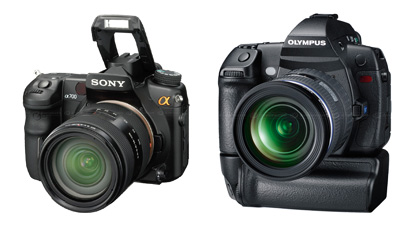 Sony A-700, Olympus E-3 E-P1.