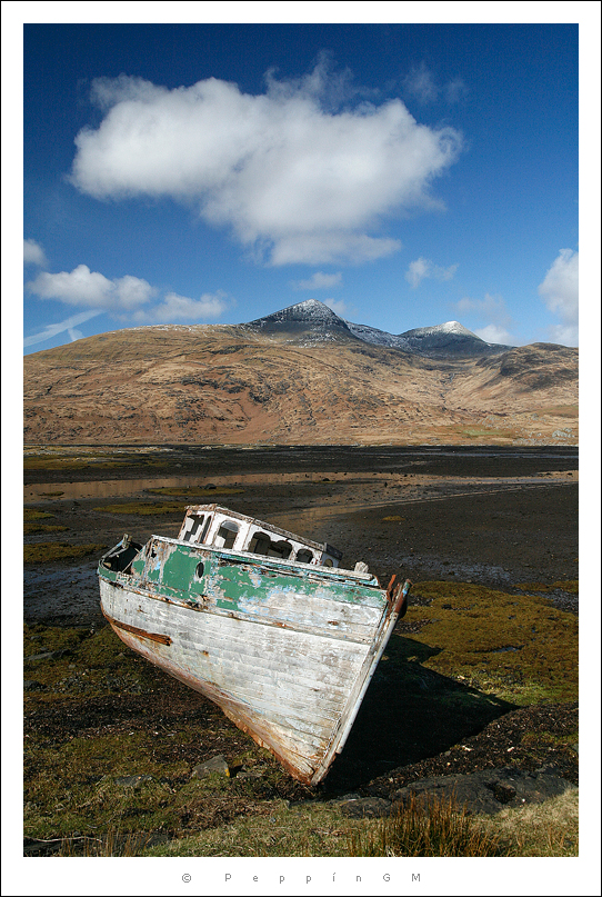 Isla de Mull. Bajamar en Loch Scridain