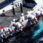 Fotografía aérea en una competición de vela