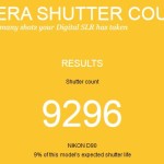 Camera Shutter Count